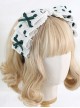 Cute Lace Stitching Lace Embroidery Kc Sweet Lolita All-Match Bow Headband