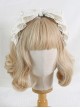 Cute Lace Stitching Lace Embroidery Kc Sweet Lolita All-Match Bow Headband