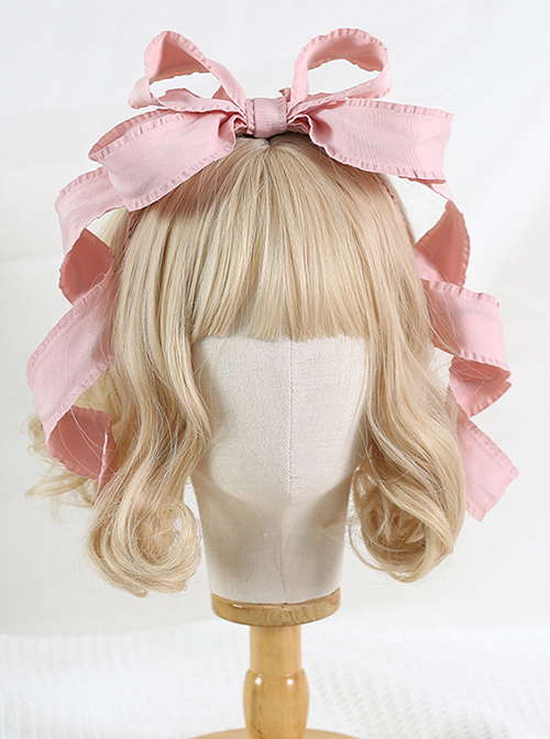 Personality Three-Dimensional Bow Kc Sweet Lolita Retro Fungus Deformable Headband