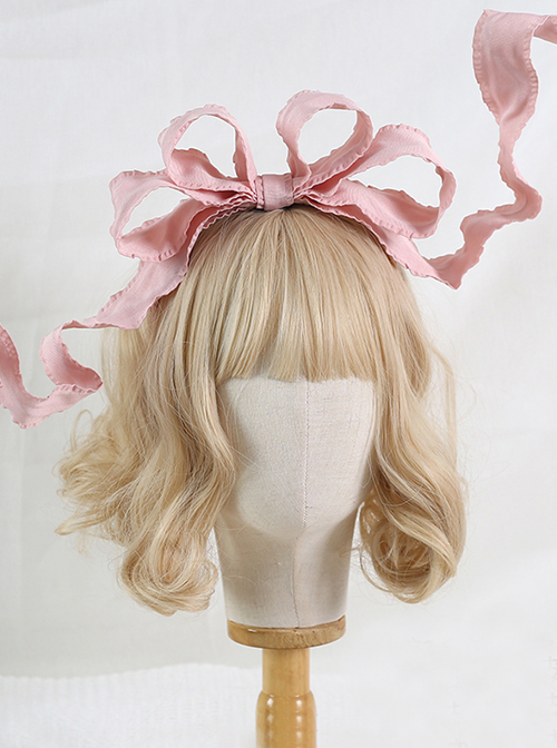 Personality Three-Dimensional Bow Kc Sweet Lolita Retro Fungus Deformable Headband