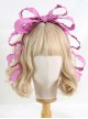 Personality Three-Dimensional Bow Kc Sweet Lolita Retro Fungus Deformable Headband