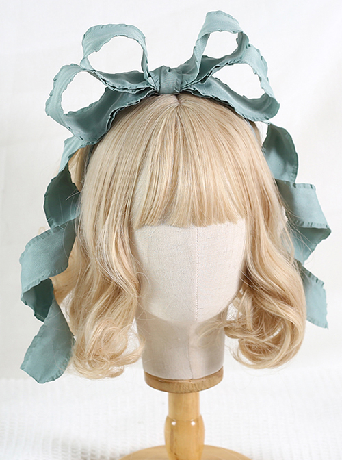 Personality Three-Dimensional Bow Kc Sweet Lolita Retro Fungus Deformable Headband