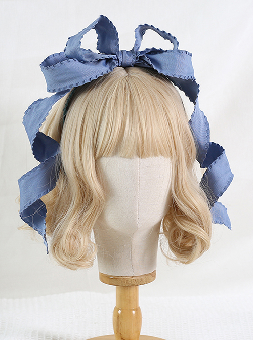 Personality Three-Dimensional Bow Kc Sweet Lolita Retro Fungus Deformable Headband