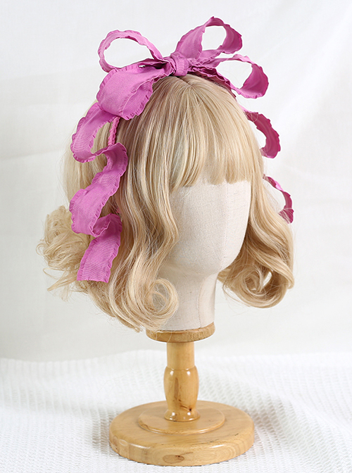 Personality Three-Dimensional Bow Kc Sweet Lolita Retro Fungus Deformable Headband