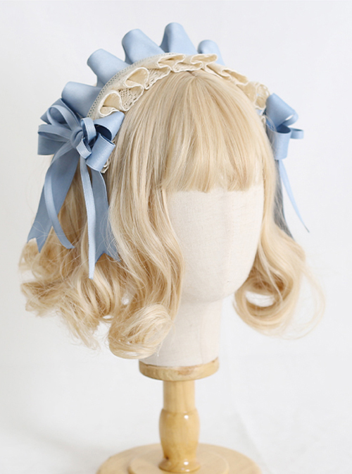 Sweet Lolita Fabric  Kc Cute Bow Short Ribbon All-Match Laciness Headband