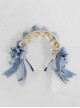 Sweet Lolita Fabric  Kc Cute Bow Short Ribbon All-Match Laciness Headband