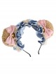 Cute Plush Bear Ears Sweet Lolita Matte Bow Bell Soft Girl Lace Headband