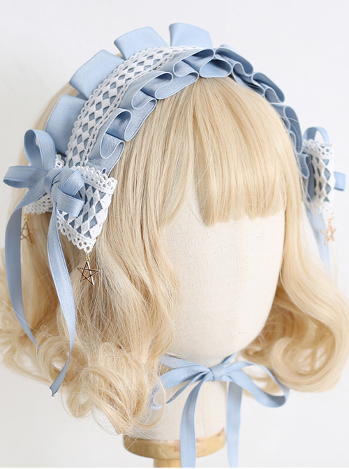 Princess Bow Super Fairy Long Ribbon Star Pendant Simple Temperament Sweet Lolita Hairband
