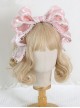 Pearlescent Fairy Sweet Lolita Lace Big Bow Adjustable Ribbon Miss Furla Headband