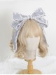 Pearlescent Fairy Sweet Lolita Lace Big Bow Adjustable Ribbon Miss Furla Headband