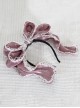 Pearlescent Fairy Sweet Lolita Lace Big Bow Adjustable Ribbon Miss Furla Headband