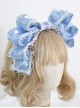 Pearlescent Fairy Sweet Lolita Lace Big Bow Adjustable Ribbon Miss Furla Headband