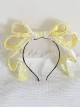 Pearlescent Fairy Sweet Lolita Lace Big Bow Adjustable Ribbon Miss Furla Headband