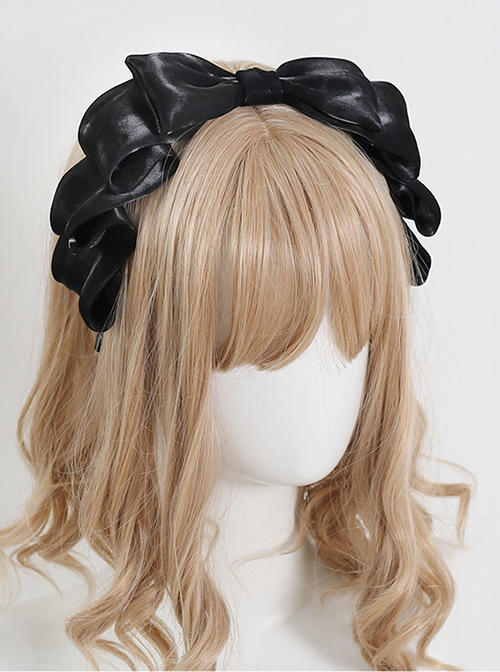 Versatile Silky Pearly Mermaid Princess Sweet Lolita Bow Kc Elegant Headband