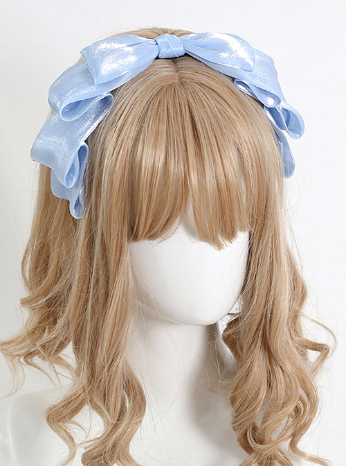 Versatile Silky Pearly Mermaid Princess Sweet Lolita Bow Kc Elegant Headband
