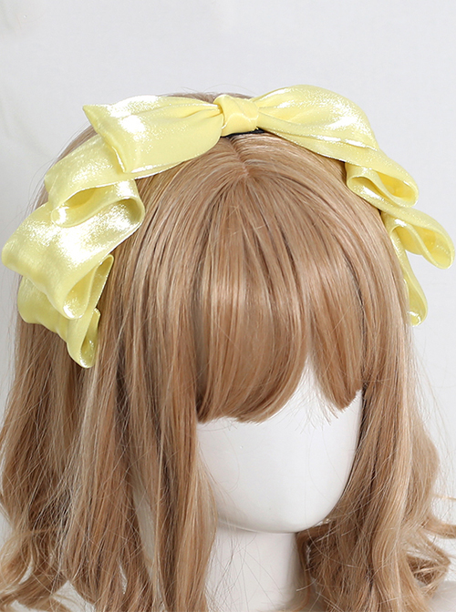 Versatile Silky Pearly Mermaid Princess Sweet Lolita Bow Kc Elegant Headband