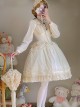 Summer Fresh And Elegant Princess Detachable Large Bow Cream Chiffon Solid Color Sweet Lolita Ballet Suspender Dress