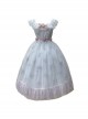 Delicate Pearl Lily Of The Valley Embroidered Detachable Bow Brooch Rose Flower Belt Sweet Lolita Sling Dress