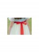 Disney Snow White On The Run Bow Sequin Mesh Kids Classic Lolita Gradient Bubble Short Sleeve Dress