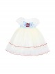Disney Snow White On The Run Bow Sequin Mesh Kids Classic Lolita Gradient Bubble Short Sleeve Dress