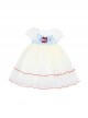 Disney Snow White On The Run Bow Sequin Mesh Kids Classic Lolita Gradient Bubble Short Sleeve Dress