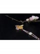 Mid-Autumn Rabbit Handmade Ancient Style Hanfu Fairy Purple Tassel Edge Clip Cute Kids Hairpins