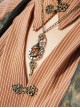 Vintage Court Handmade Bronze Metal Birdcage Steampunk Sweater Chain Bird Pendant Chain Clock Necklace