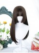 Goddess Jk Face Repair Princess Cut Air Qi Bangs Classic Lolita Black Long Straight Wig