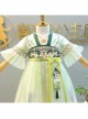 Fresh Chinese Style Exquisite Flower Embroidery Purse Hanging Fringe Decoration Kid Hanfu Print Dress