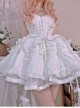 Solid Color Super Short Layered Lace Pleated Hem Classic Lolita Violent Petticoat