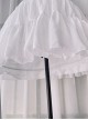 Classic Lolita Chiffon Pure White Elasticity Violence Fishbone Long Inside Petticoat