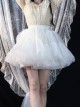 Classic Lolita Folds Organ Mesh Fluffy Boneless White A-Line Version Violence Petticoat 