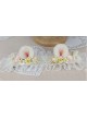 Cute Bear Ears Shape Design Elegant Retro Flower Decoration Classic Lolita Kid Lace Headband