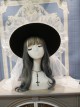 Classic Lolita Big Bow Knot Irregular Multilayer Fourdrinier Yarn Pointy Halloween Witch Hat