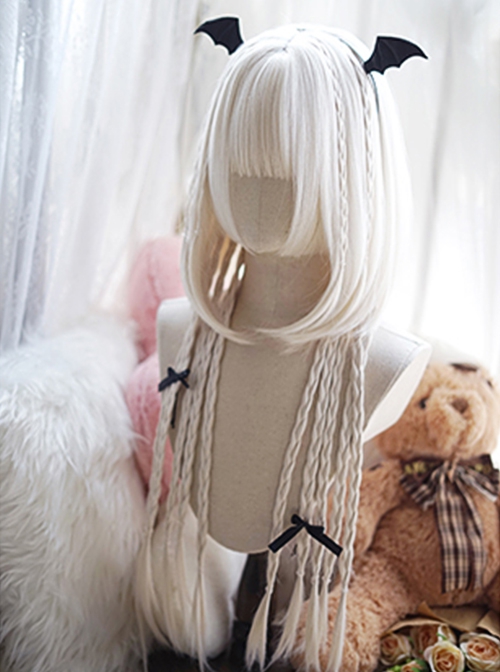 Classic Lolita Cute Princess Jellyfish Hairstyle Design Air Bangs Decoration Long Straight Wig