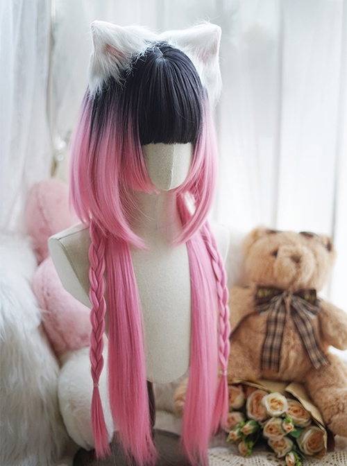 Classic Lolita Cute Princess Jellyfish Hairstyle Design Air Bangs Decoration Long Straight Wig