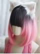 Classic Lolita Cute Princess Jellyfish Hairstyle Design Air Bangs Decoration Long Straight Wig