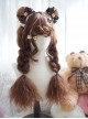 Retro Court Style Fluffy Wavy Curly Bangs Decoration Classic Lolita Long Curly Hair Wigs