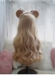 Classic Daily Natural Curl Long Brown Wavy Curly Hair Lolita Wigs