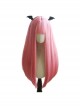 Sweet Pink Natural Long Straight Hair Air Bangs Decoration Classic Lolita Wigs