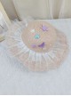 Seaside Pearl Shell Mermaid Decoration Dome Lace Princess Kids Classic Lolita Straw Hat