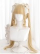 Cute Super Long Double Ponytail Tiger Clip Curly Air Bangs Decoration Classic Lolita Wigs