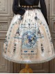 Egyptian Style Beautiful Ornate Vintage Graphic Print Loose A-Line Fit Classic Lolita Long Skirt