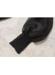 Mesh Lace Chest Irregular Cut Embroidered Cutout Crew Neck Classic Lolita Black Long Sleeve Shirt