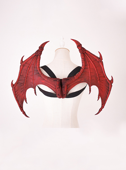 Demon Wings Series Halloween Sharp-Horned Bat-Shaped Decoration Gothic Lolita Strap Wing