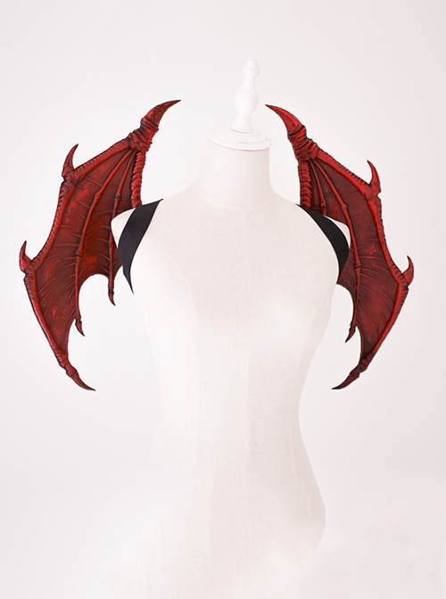 Demon Wings Series Halloween Sharp-Horned Bat-Shaped Decoration Gothic Lolita Strap Wing