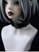 Dark Gothic Handmade Spider Cut Pleated Lace Trim Lolita Necklace