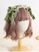 Vintage Pleated Ribbon Bow Knot Decoration Three-Dimensional Grape Folds Lace Classic Lolita Headbands