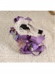 Vintage Pleated Ribbon Bow Knot Decoration Three-Dimensional Grape Folds Lace Classic Lolita Headbands