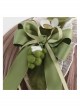 Vintage Pleated Ribbon Bow Knot Decoration Three-Dimensional Grape Folds Lace Classic Lolita Headbands